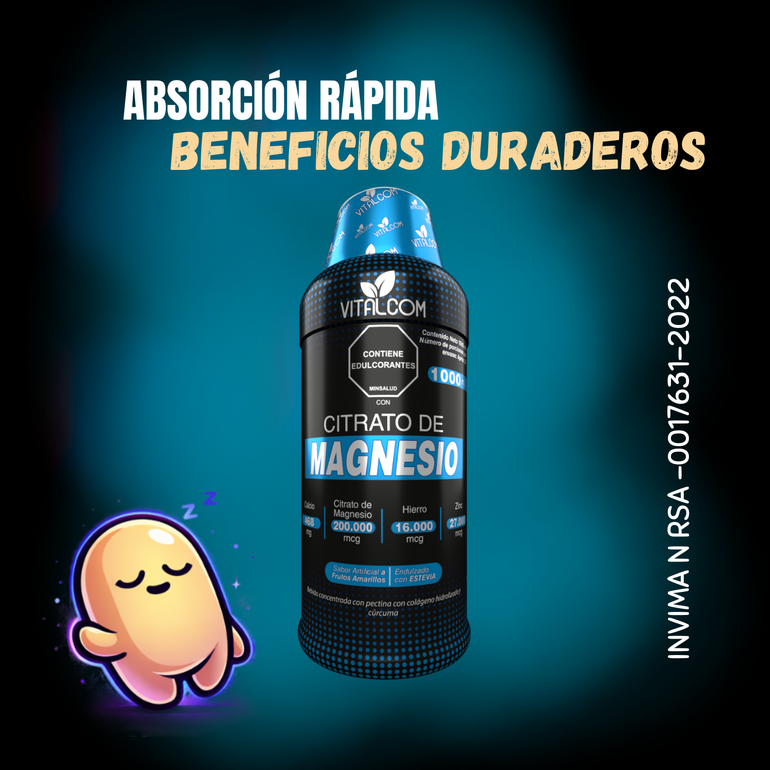 CITRATO DE MAGNESIO VITALCOM 1000ML