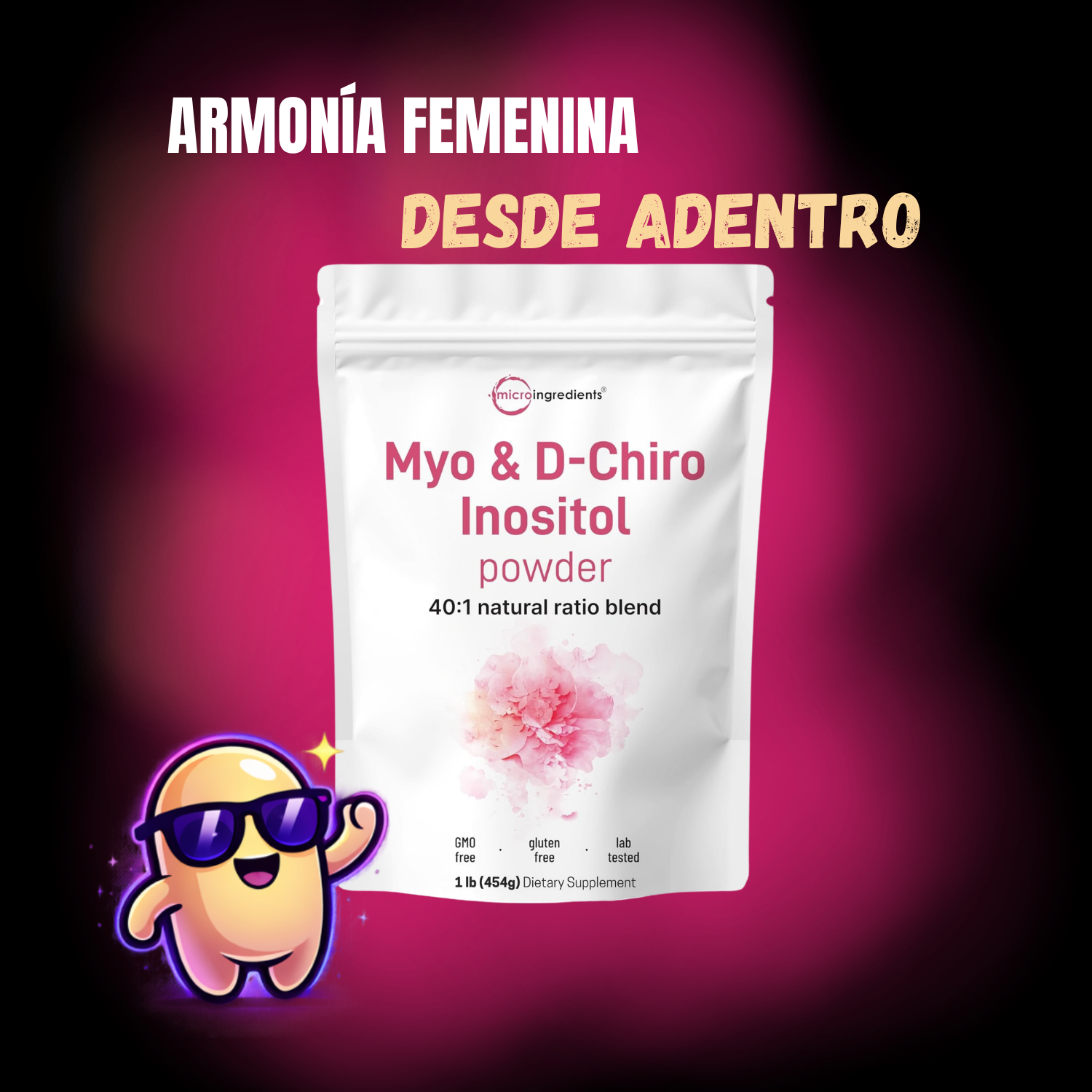Inositol Myo & D-Chiro 40:1 Microingredients | Equilibrio Hormonal y SOP