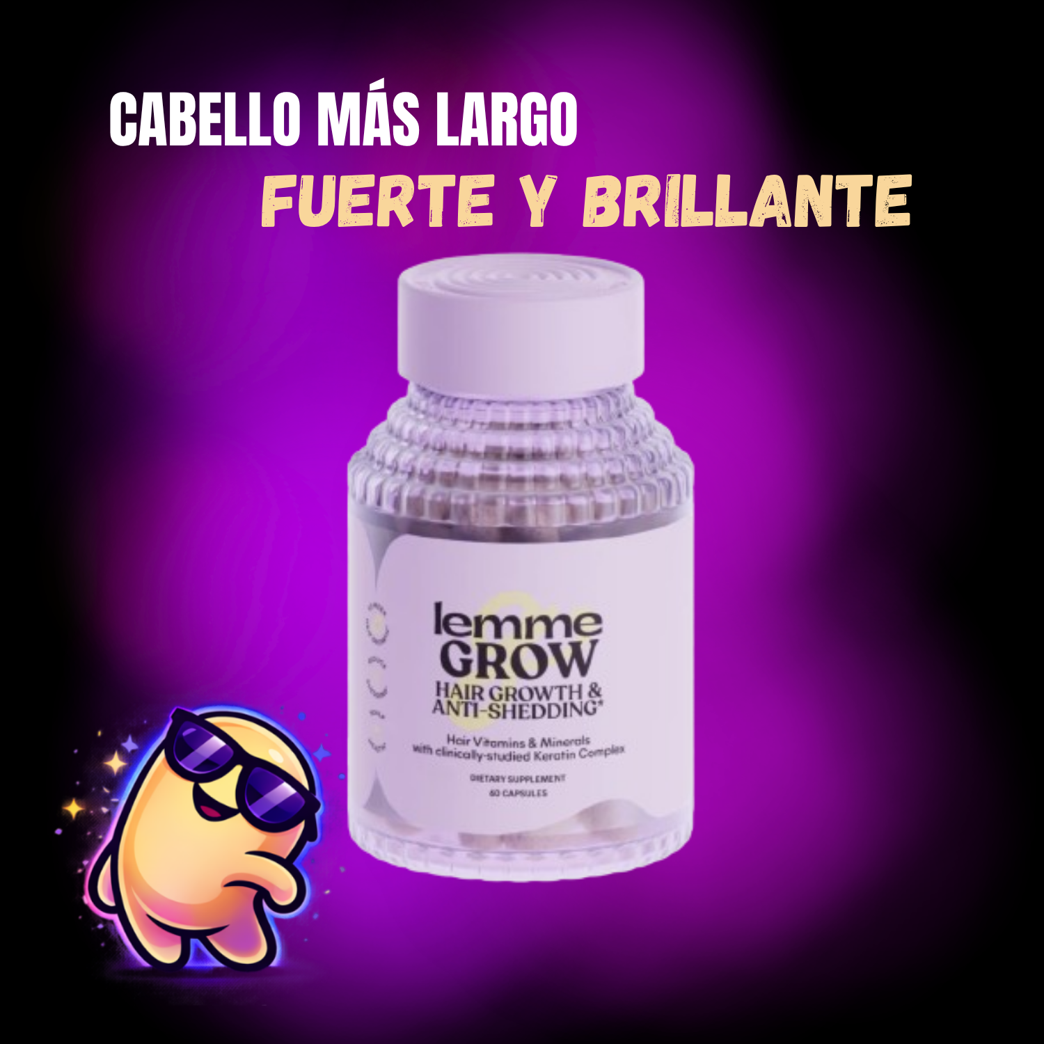 L-GROW | Suplemento para Crecimiento y Anti-Caída del Cabello