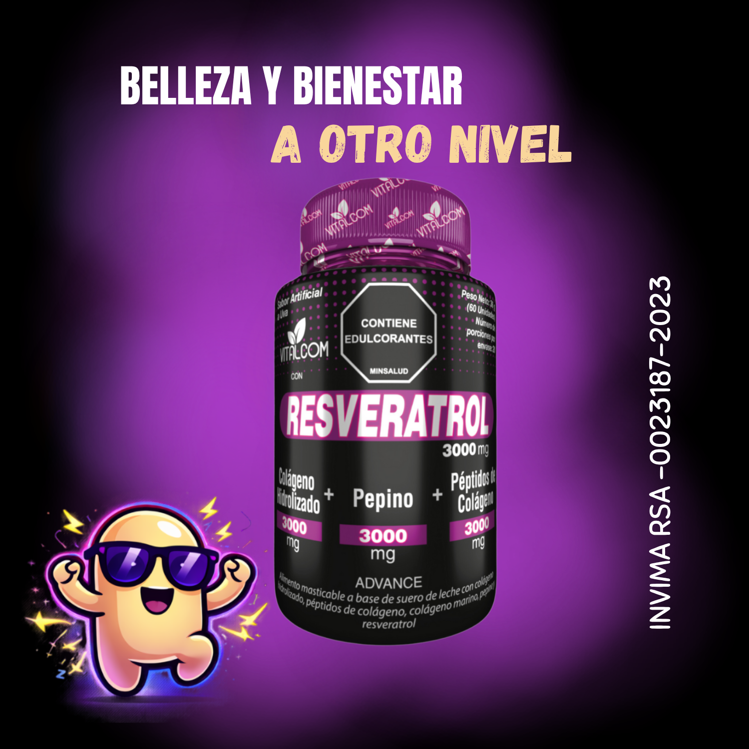 RESVERATROL 60 CÁPSULAS VITALCOM