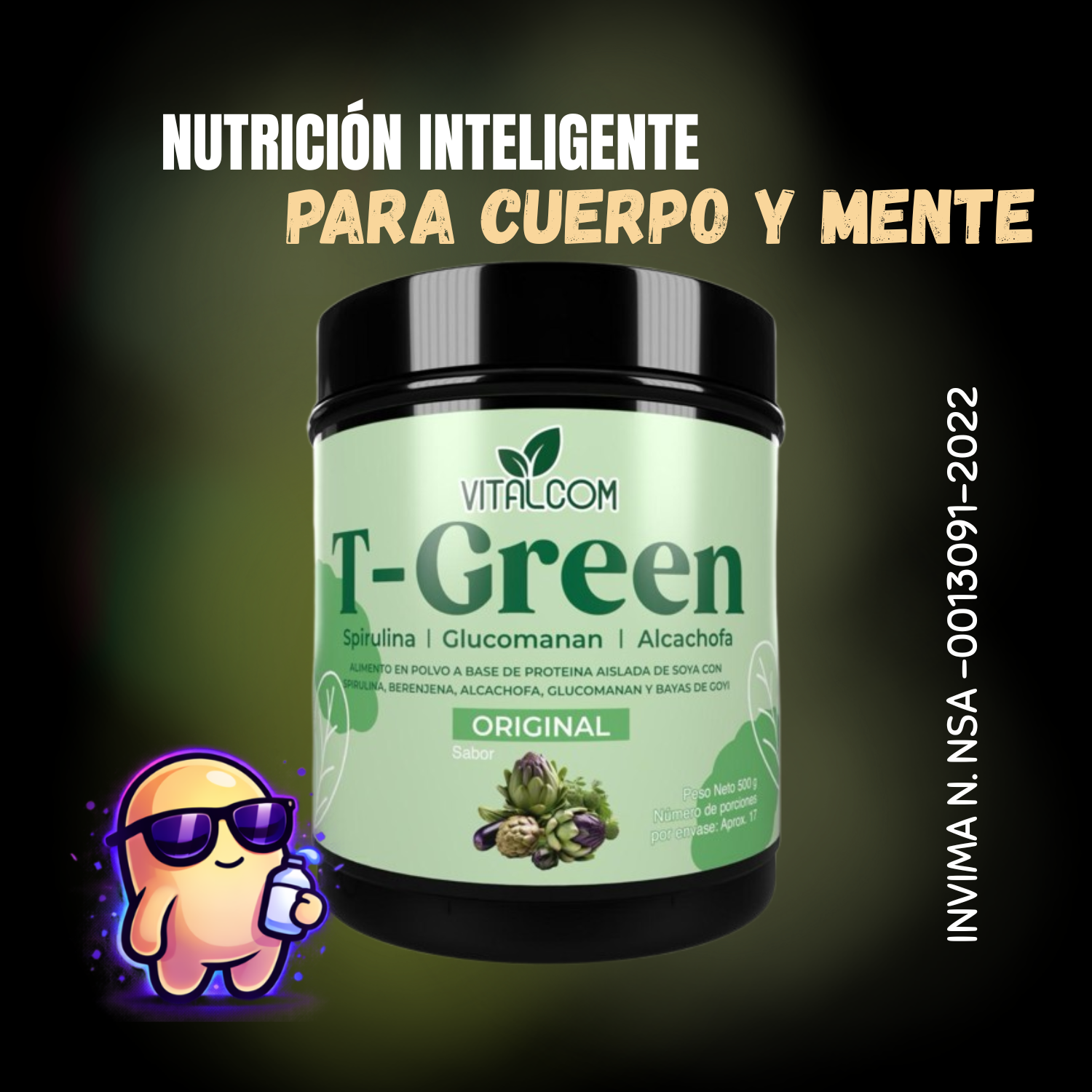 T-GREEN – GREEN & SUPERFOODS EN POLVO VITALCOM